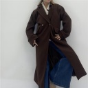 cappotto lungo con bottoni facing